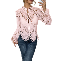 Cleo - Chic Flounce Sleeve Blouse
