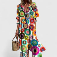 Paula | Elegant Boho Dress Multicolored 2