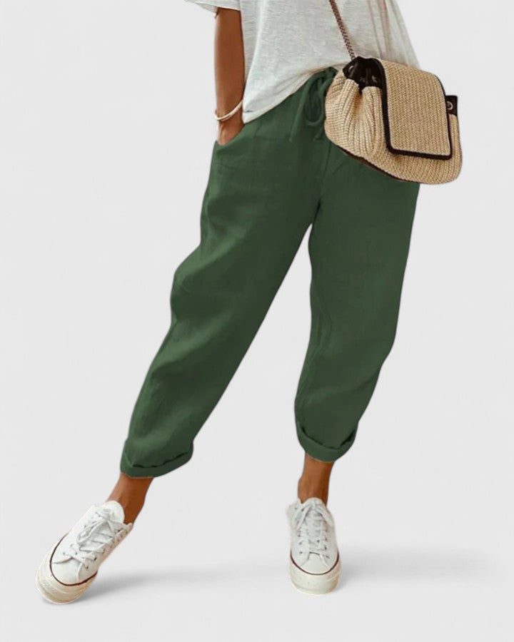 Dhalianette | Elegant Pants Green