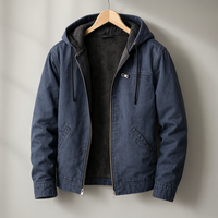 Percy – Canvas Jacket with Sherpa Lining