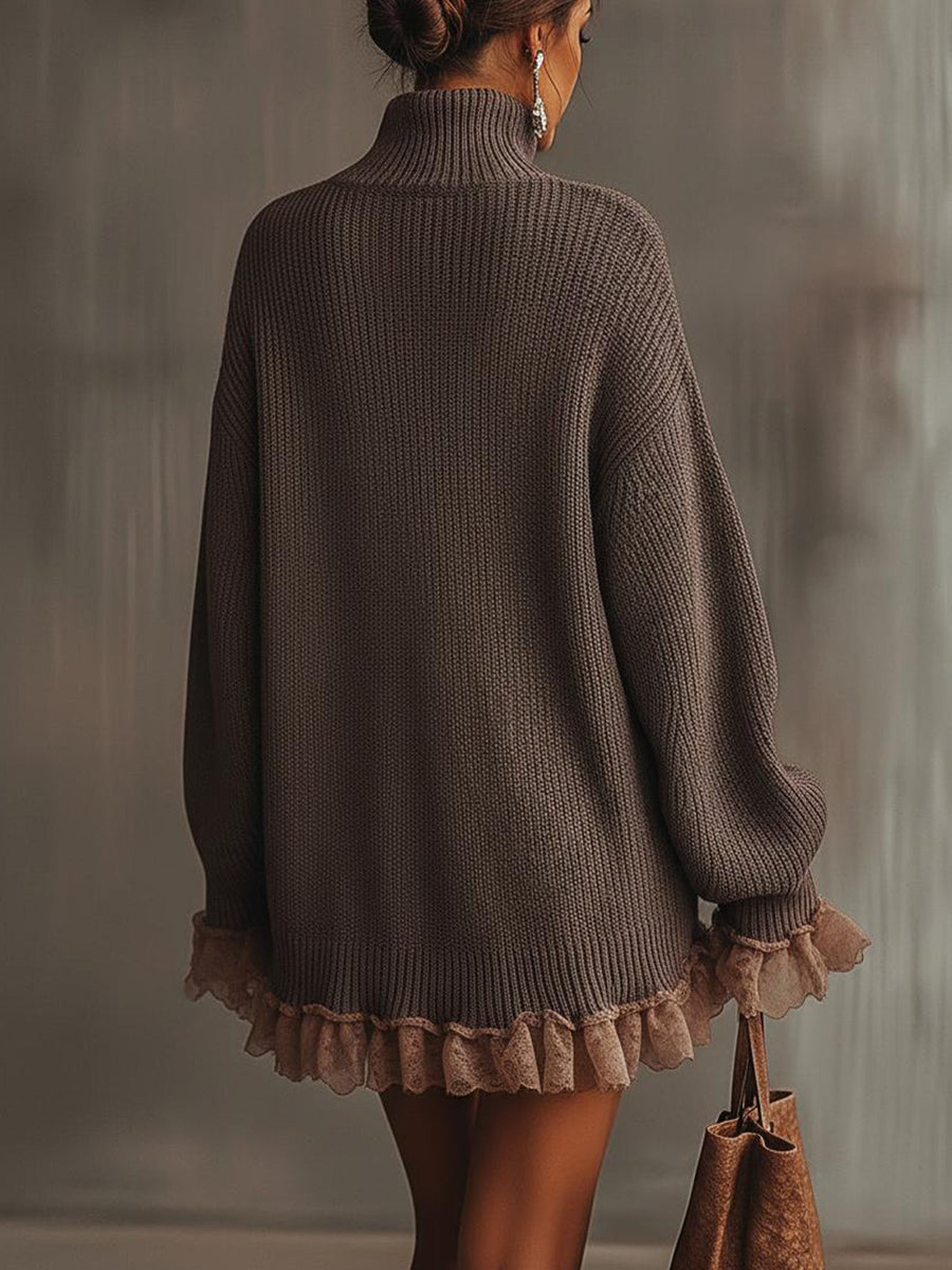 Hester - Ruffled Knit Dress
