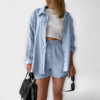 Roselina | Elegant Top & Bottom Light Blue