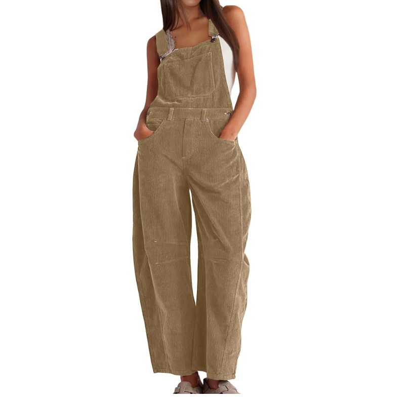 Neve – Effortless Wide Leg Overalls Jumpsuit