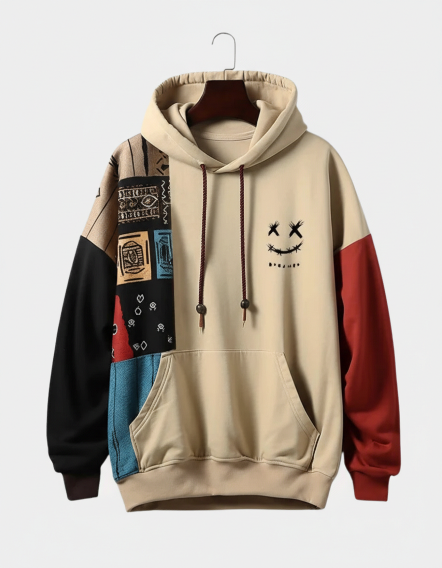 Reece - Urban Patchwork Hoodie