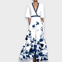 Catherine - Elegant Floral A-Line Dress