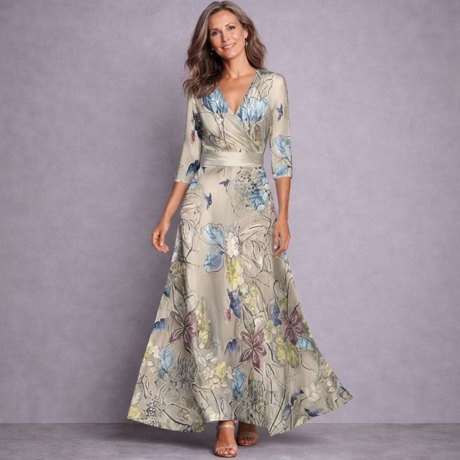Myrtle - Elegant Maxi Floral Dress