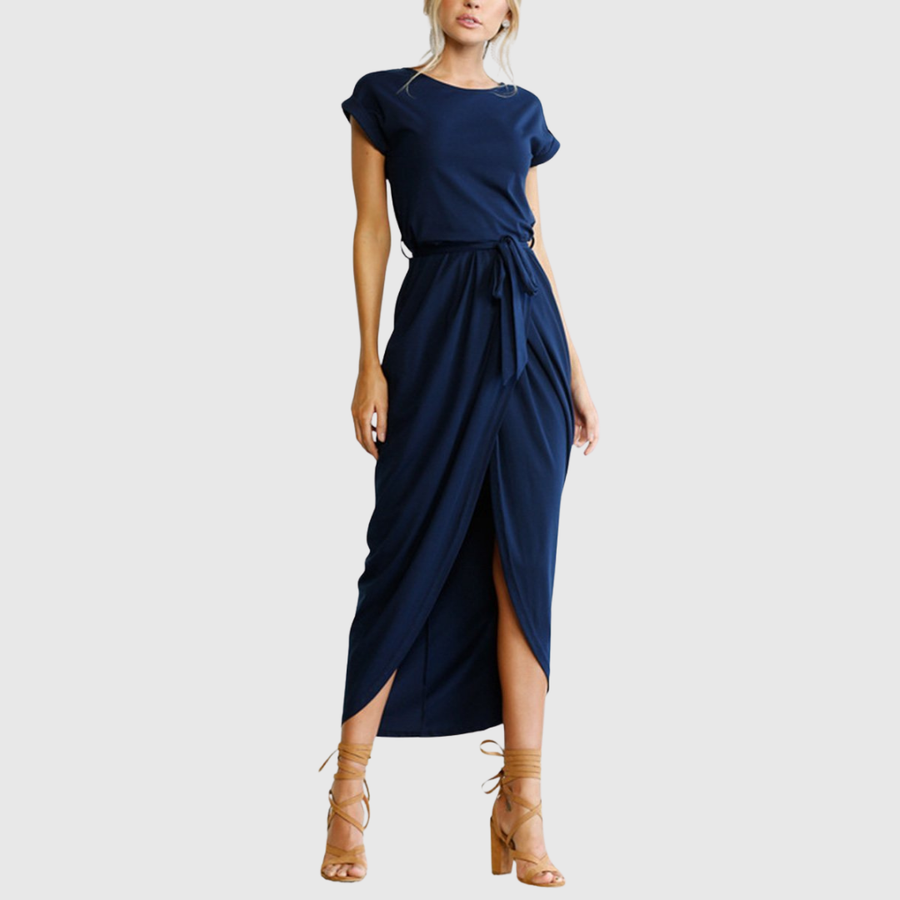 Maelis | Casual Midi Dress Dark Blue