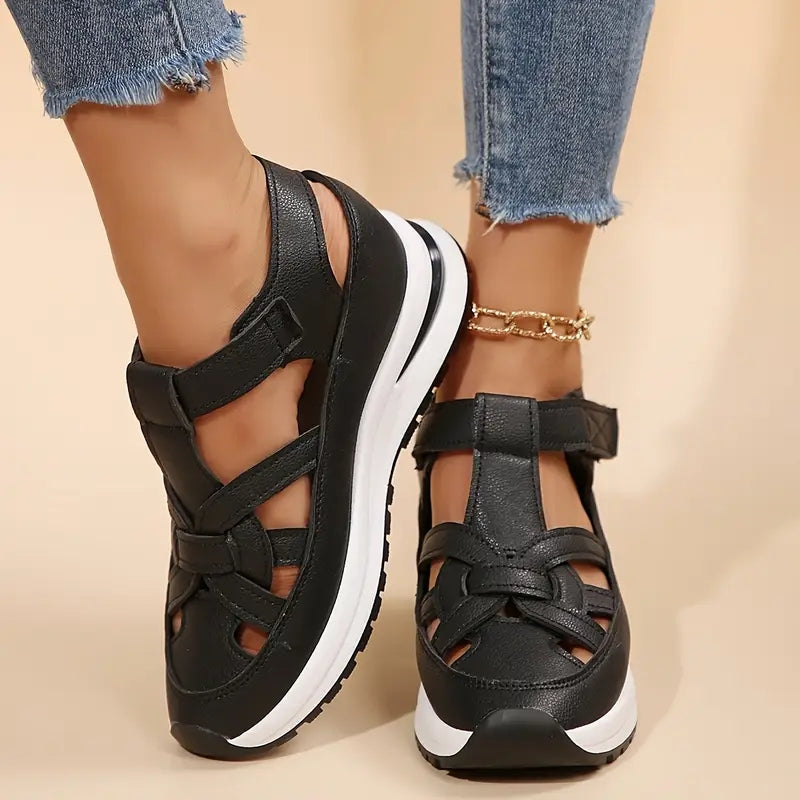Oveta | Orthopedic Sandals Black