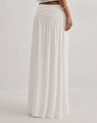 Juliette - Ruched Low-Rise Maxi Skirt