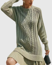 Eira | Classic Sweater Dress Green