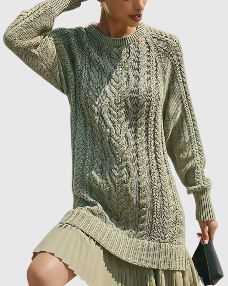 Eira | Classic Sweater Dress Green