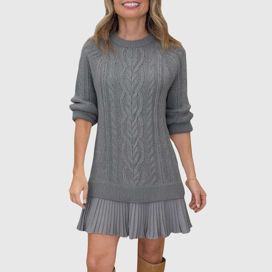 Eira | Classic Sweater Dress Gray