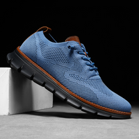 Gareth – Ultracomfort Breathable Shoes in Blue & Black