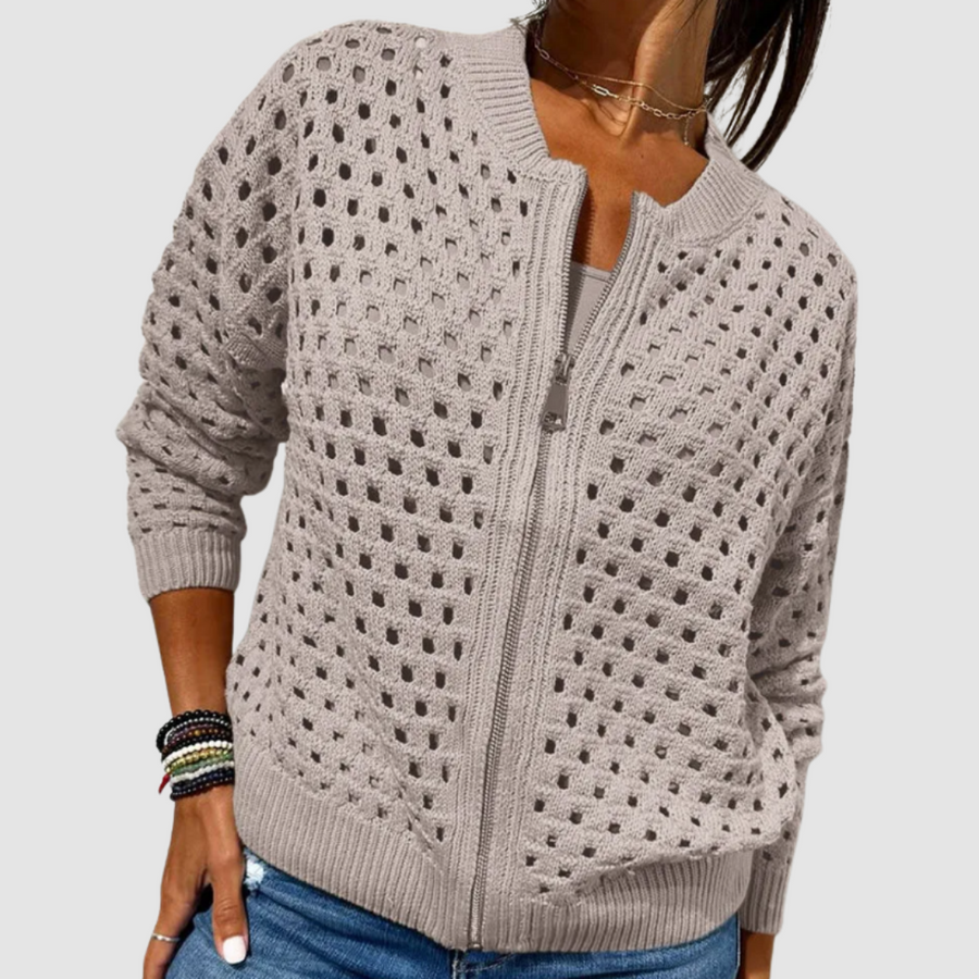 Nyla - Premium Knitted Cardigan with Zipper