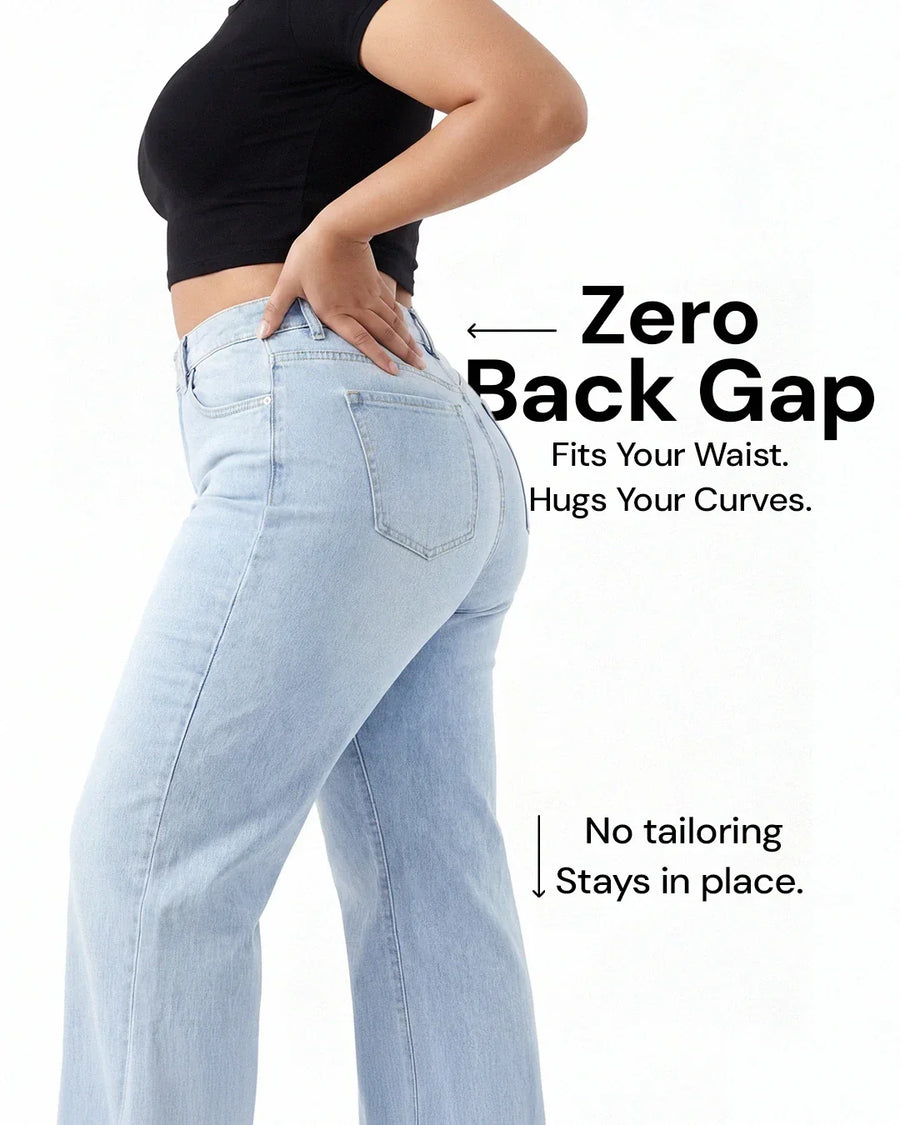 Linnea – Mid Rise BBL Wide Leg Jeans