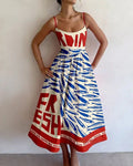 Liberty - Coastal Art Midi Dress