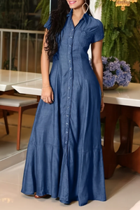 Dovie - Long Denim Dress
