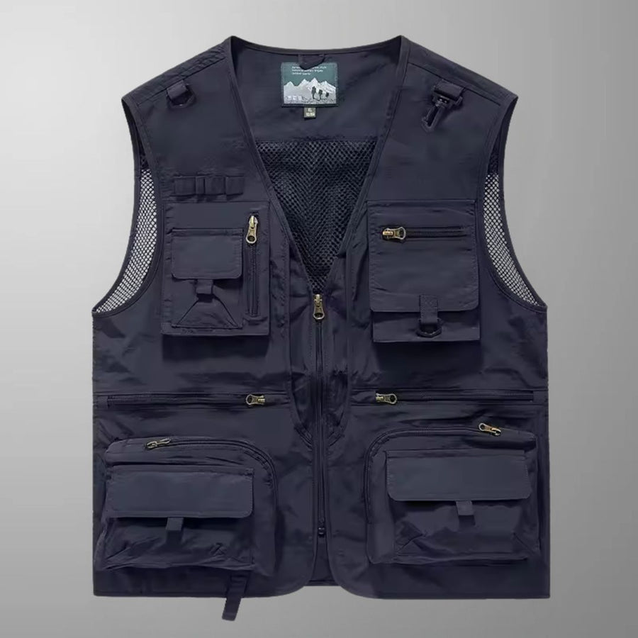Tony - Multi-Pocket Breathable Outdoor Cargo Gilet