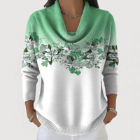 Margaret – Floral Cowl Jumper