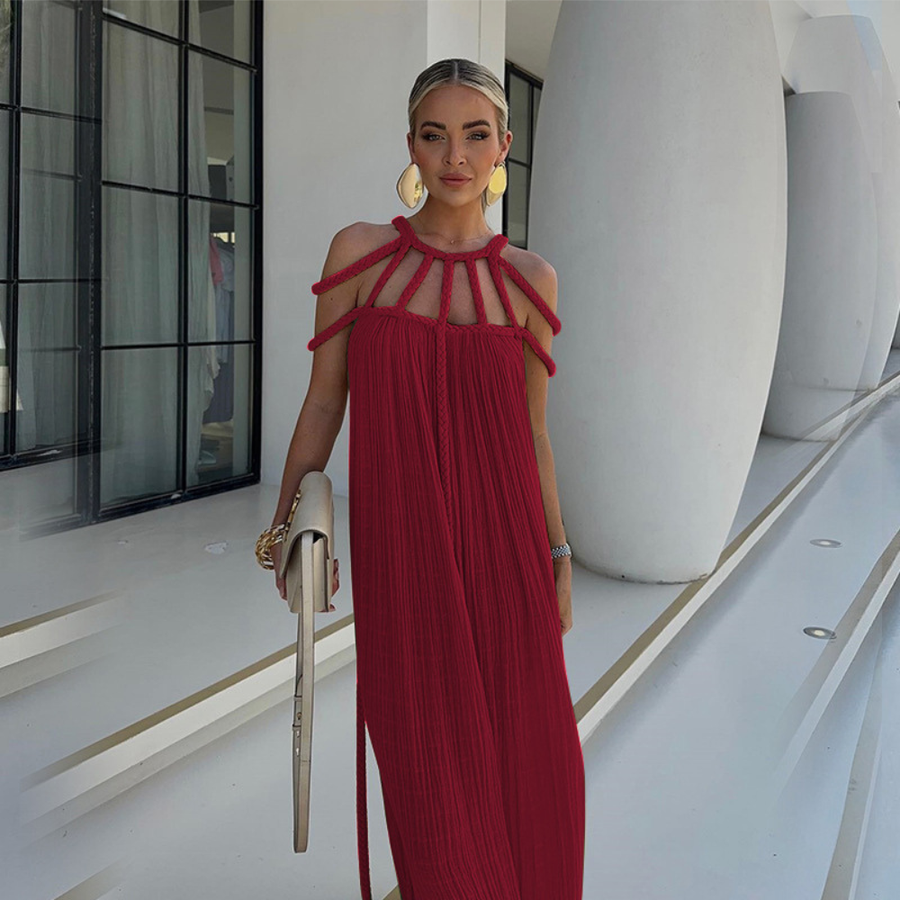 SEVYNA | GOWN MAXI DRESS Red