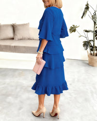 Eleri - Elegant Comfort Ruffle Dress