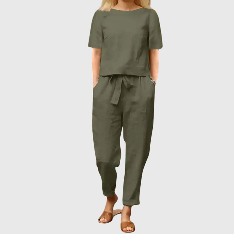 Suzy | Effortless Summer Co-Ord Green