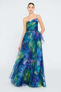 Teresa Strapless Draped Gown