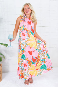 Julia Gardenscape Maxi Dress Medium