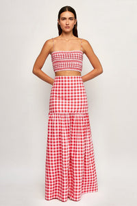 Mottled Crop Hip Hugging Maxi Dress