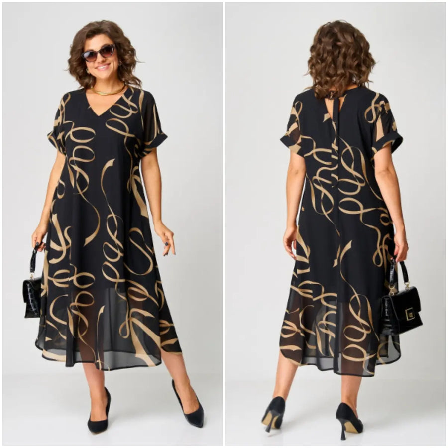 Nora – Cosy Elegant Midi Dress