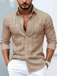 Beau – Vintage Striped Long Sleeve Shirt