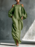 Rowan - Cold Shoulder Maxi Dress