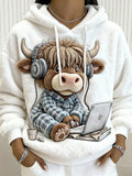 Maisie – Cozy Highland Cow Hoodie