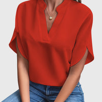 Kristie - Elegant Blouse Red