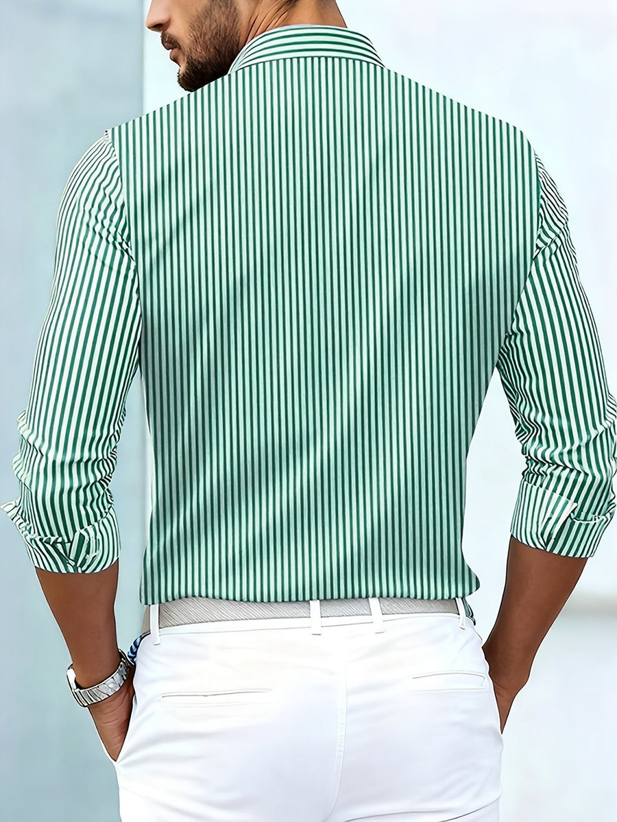 Beau – Vintage Striped Long Sleeve Shirt
