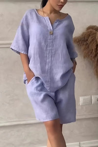 Maike Blouse and Shorts Set