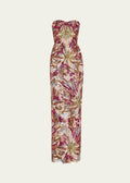Bronx Banco - Dahlia Strapless Embroidered Sequin Gown