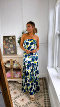 First Bloom Maxi Dress, Blue Small
