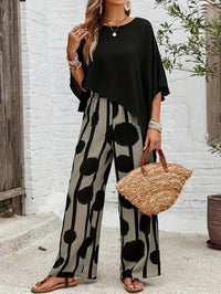 Nicola - Comfortable Elastic Waist Two-Piece Set