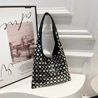 Mariela Metallic Studded Shoulder Bag