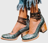 Nina | Elegant And Comfortable Sandals Green snake