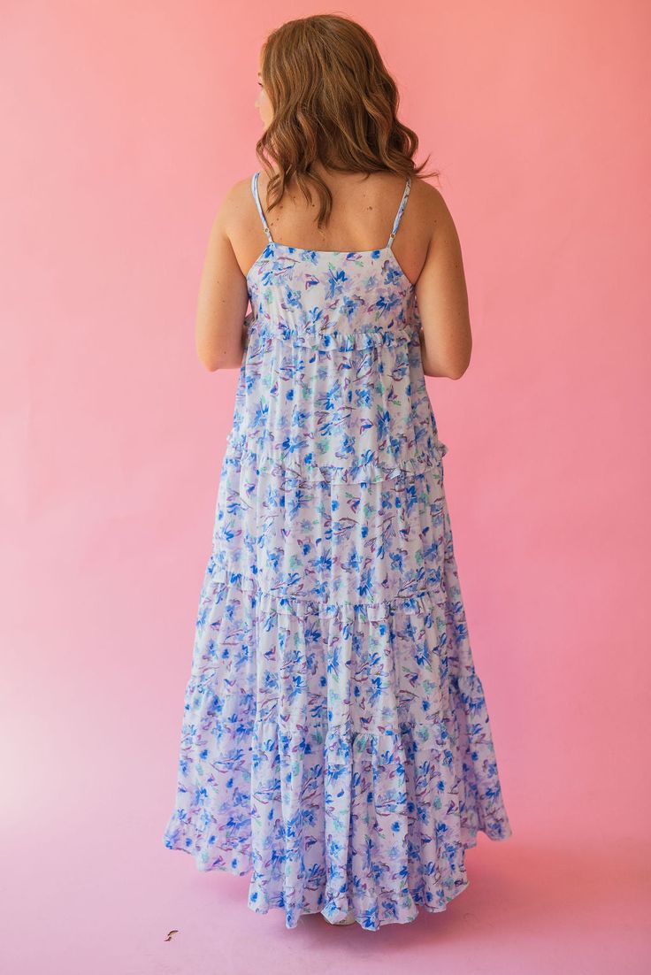 Floral Flowy Maxi Dress Medium