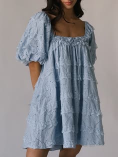 Romance Era Dress Baby Blue *zoco Exclusive*