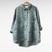 Arlette - Elegant Linen Summer Blouse