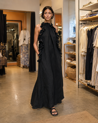 Emilia - Sleeveless Linen Blend Maxi Dress