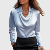 Brooklyn | Elegant Blouse Light Blue