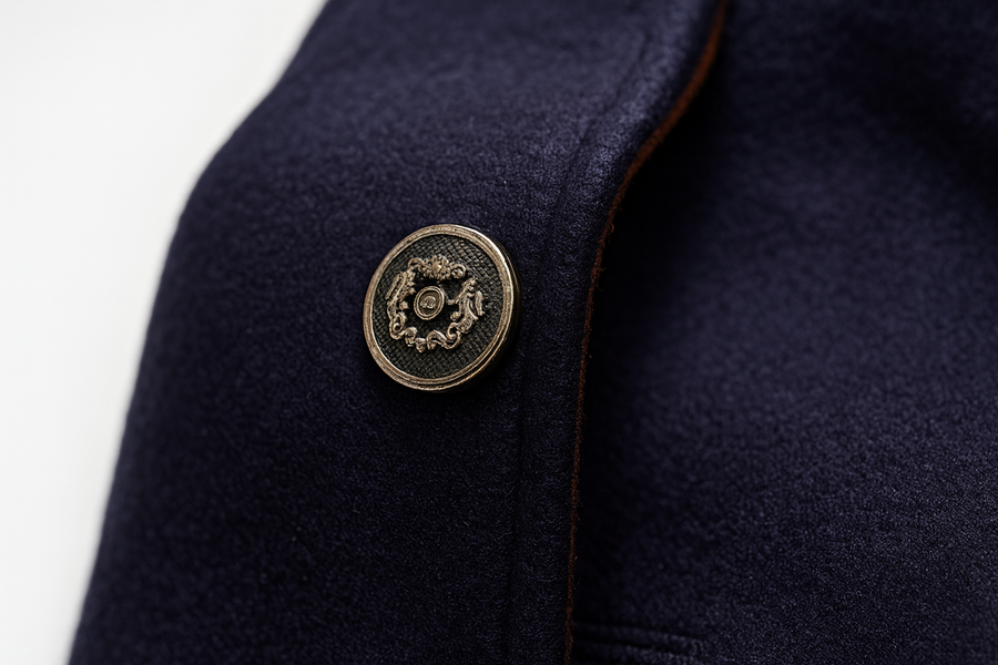 Jonah - Wool Blend Overcoat with Stand Collar
