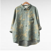 Arlette - Elegant Linen Summer Blouse