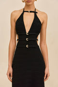 Evaleigh Knit Dress Black
