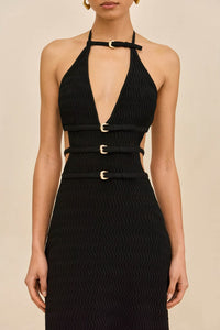 Evaleigh Knit Dress Black